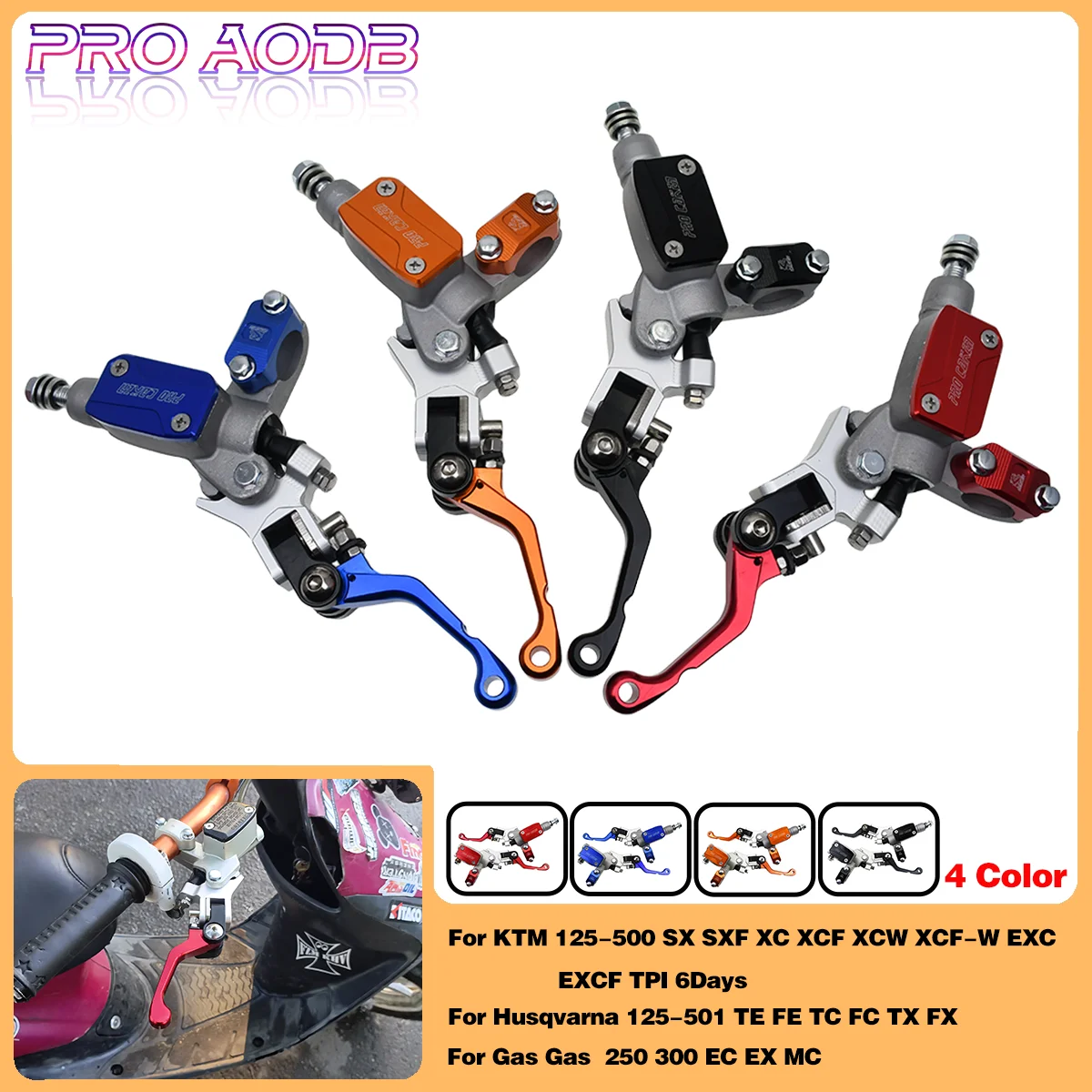 Motorcycle CNC front brake and clutch pump kit For Husqvarna 125 150 250 300 350 400 450 501 TE FE TC FC TX FX Gas Gas EC EX MC