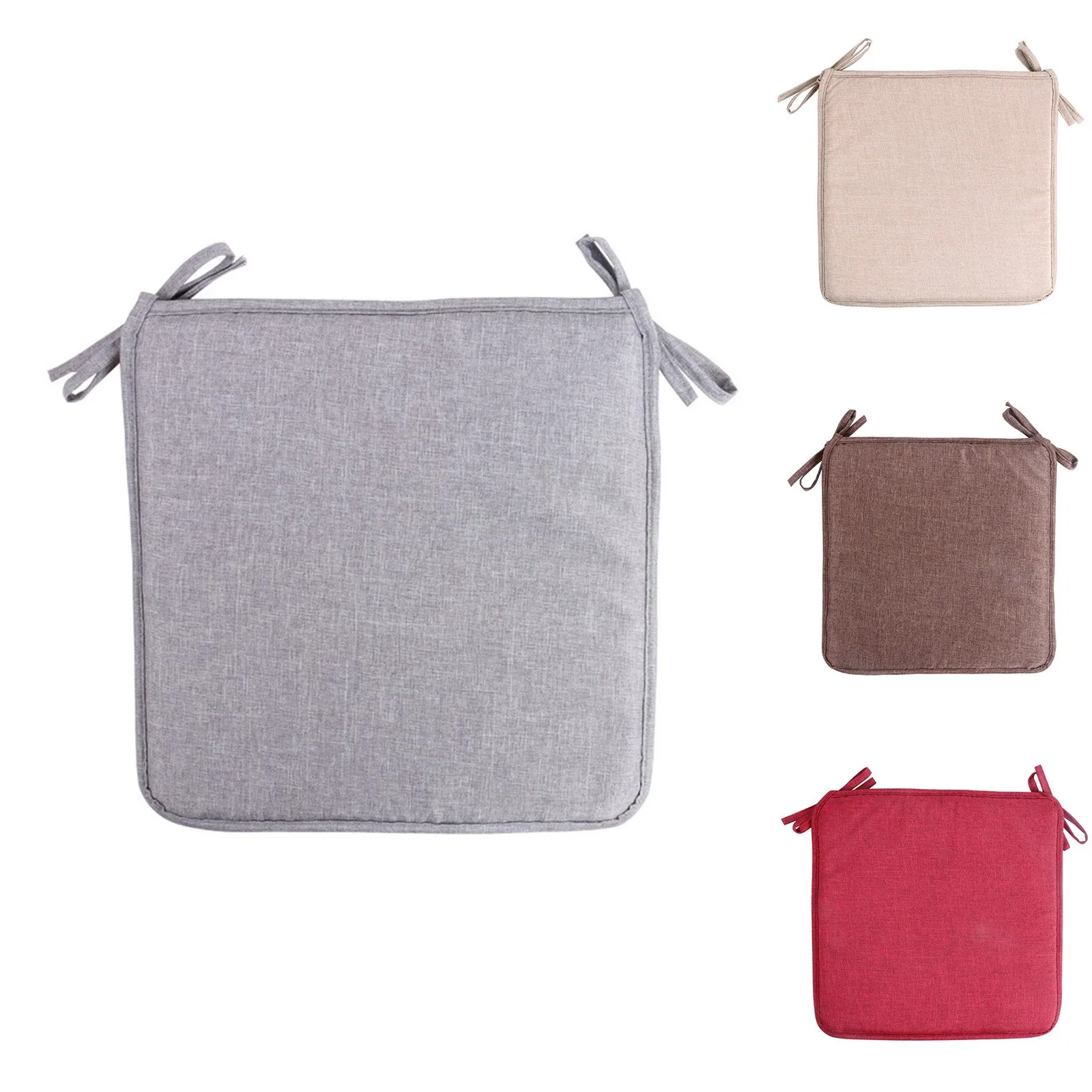 15 Inch Small Seat Cushion Square Shoulder Strap Garden Seat Cushion Outdoor Restaurant Seat Cushion Outdoor Seat Cushion