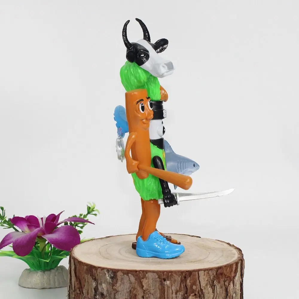 이상한 동물 입상 Tungtungsahur 그림 재미 있은 인형 데스크탑 장식 Tralalero 그림 관절 이동식 3D 인쇄 장난감