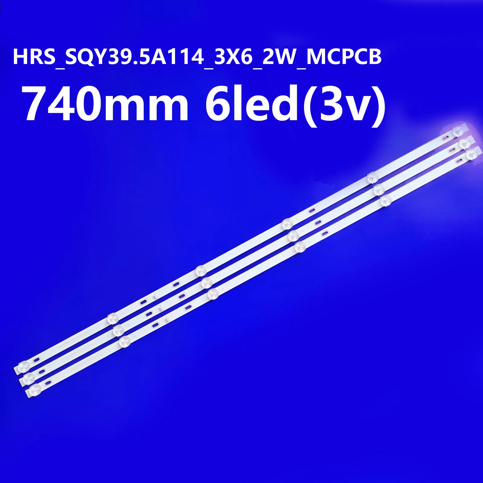 New TV's LED Lamp Bar For QBell QT40X03 Backlight Strips HRS_SQY39.5A114_3X6_2W_MCPCB 12mm_V1 kits Bands For BBK 40LEM-1071FTS2C
