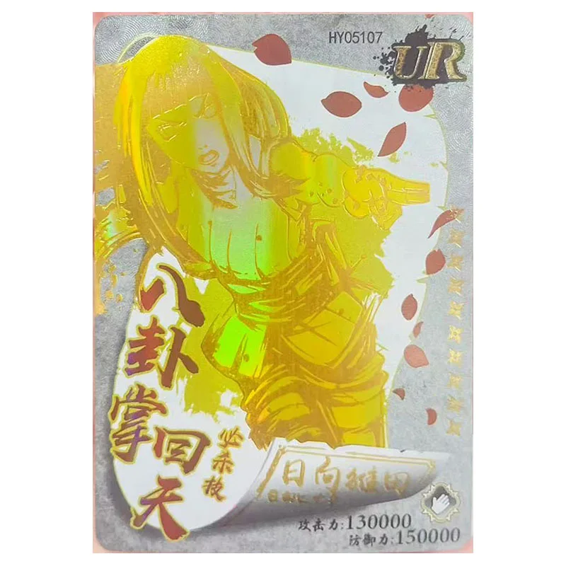 Anime NARUTO Rare UR Collectible Card Temari Sasuke Hyuga Hinata Uzumaki Kushina Senju Hashirama Speelgoed voor jongens Verjaardagscadeau