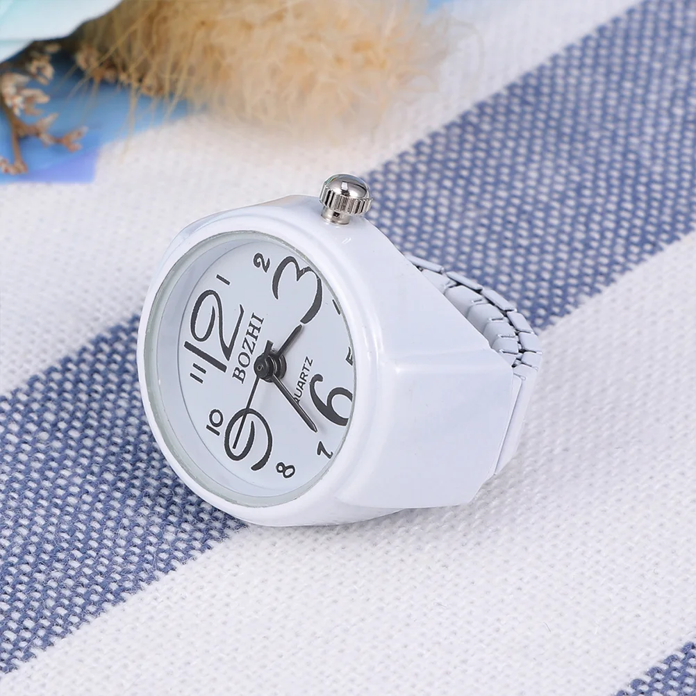 2 Pcs Wristwatch Ring Rings Number Women Finger Pocket Watches for Quartz Designed Decorative Man