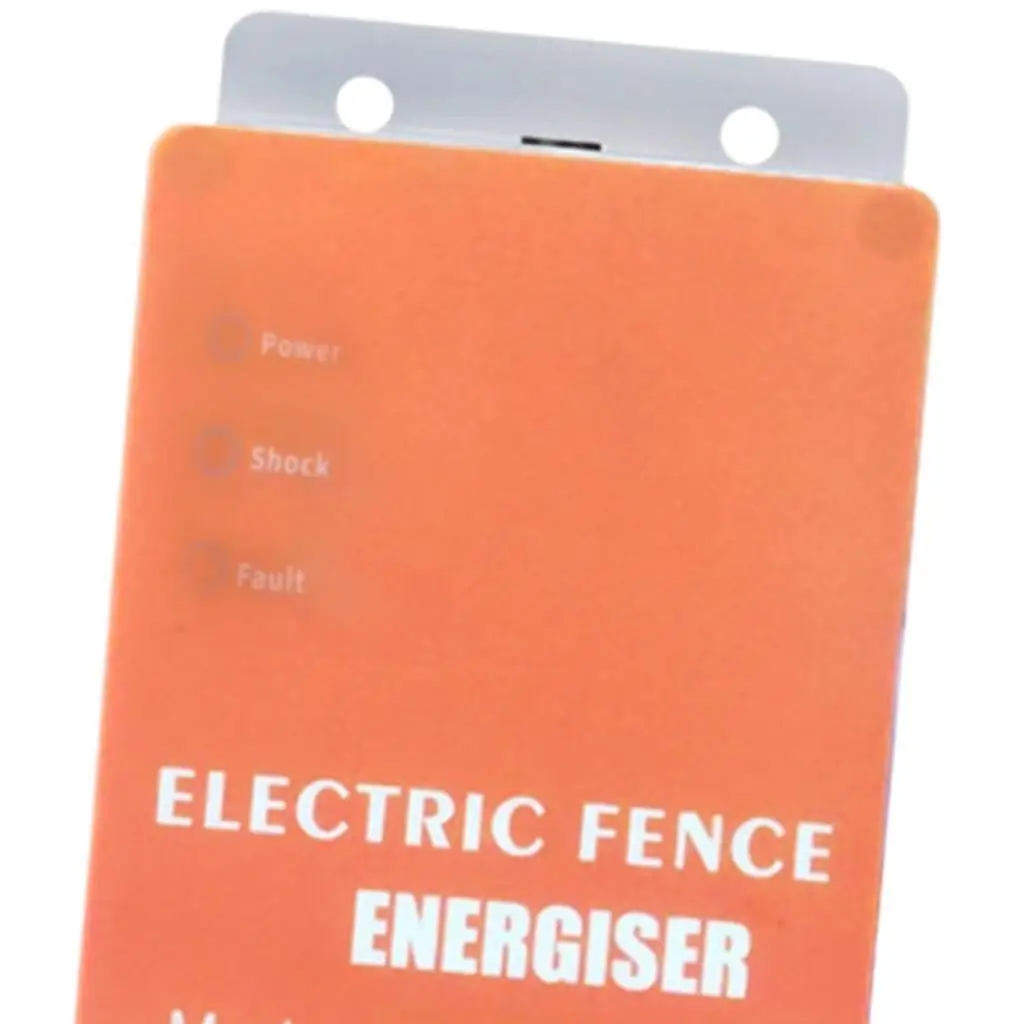 Efficient Livestock Fence Energizer Power Supply Charger with Display for Cattle Sheep Pet Farm Weatherproof Plastic Design