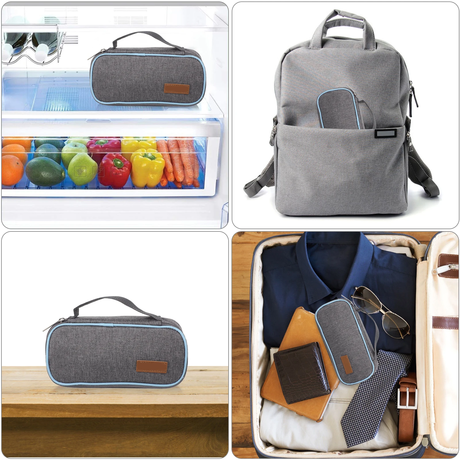 

Portable Refrigerated Bag Insulin Cooler Friction-free Storage Cloth Refrigeration Pack