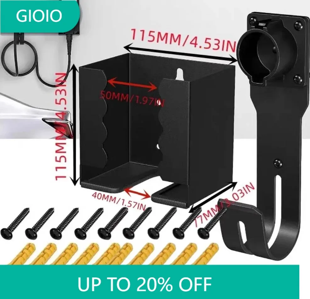 

For Tesla Model 3 Y S X Charging Cable Mount EV Charger Cable Hook Connector Bracket Charger Holder