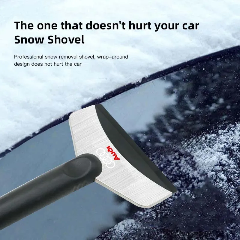 Car Snow Shovel Defrosting Ice Scraper Tool Snow Removal For Audi sline A4 B7 B8 B9 A3 8P 8V 8L A5 A6 C6 C5 C7 A1 A7 Accessories