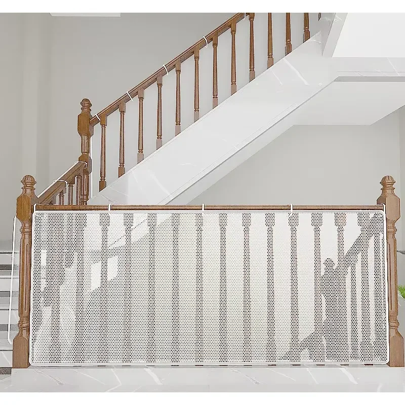 Durable Baby Safety Gate Stair Protection Fence Door Guard Rail Net for Children Home Security Barrier