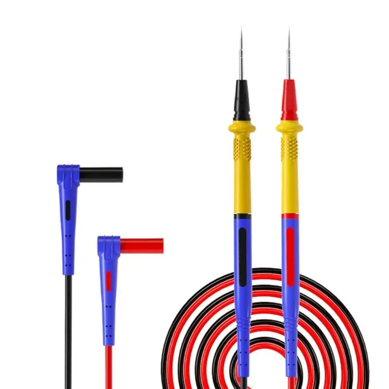 

1000V 20A Multimeter Probe Test Leads Cable Stainless Steel Test Probes With 120cm Soft Silicone Wire D2RC