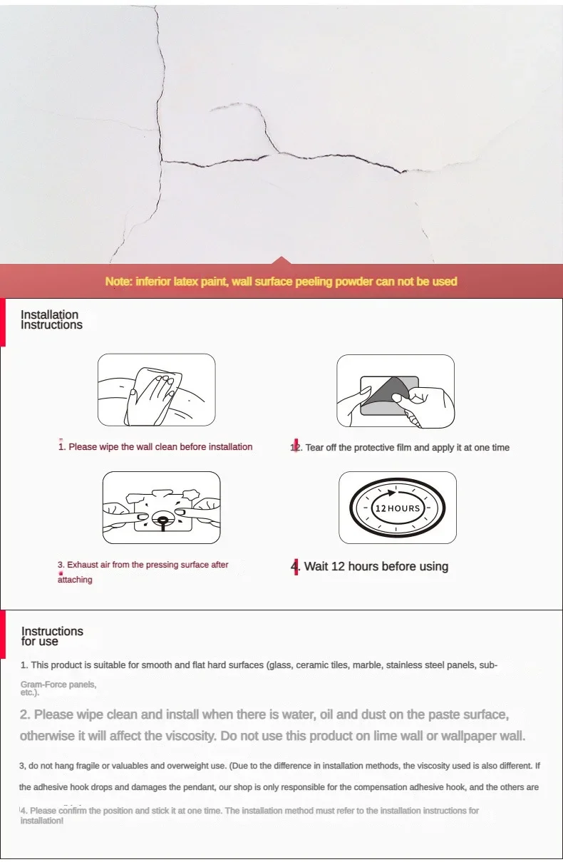 Auto-adesivas ganchos de parede transparentes, chaveiro, porta pendurada, cozinha, acessórios do banheiro, forte, 5 pcs