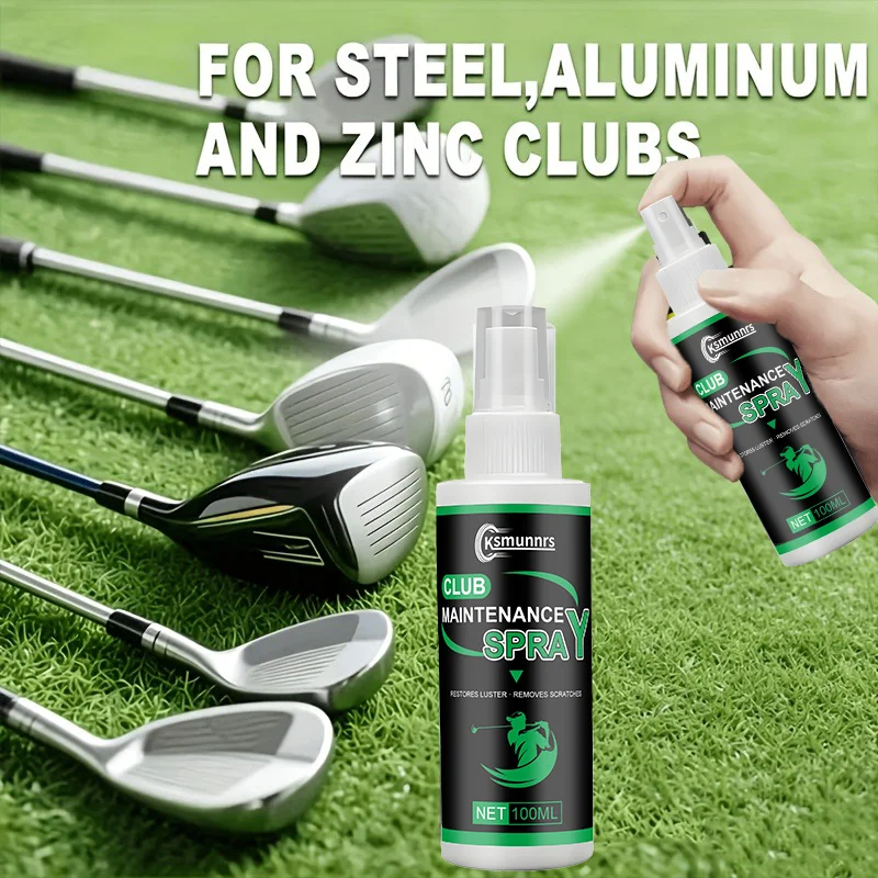 Professional Golf Club Polishing Spray Quick Oxidation Scratch Removal Mirror-Like Luster Restorer Golf Accessory