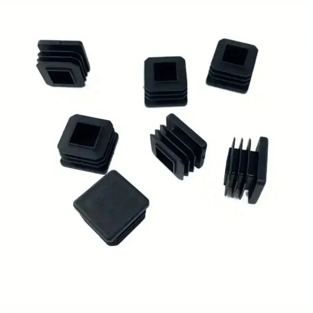 10 Pieces 20mm Square Plastic Table Feet Cap,inserts,caps for metal tubing,hadware plugs,Fences,Glide protection muebles