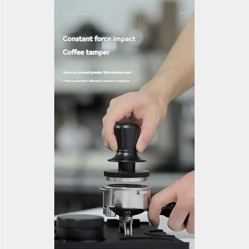 ABUN 58mm Coffee Tamper for Constant Force Powder for Press Hammer, Espresso Thread Tamper Coffee Distributor for Home Office