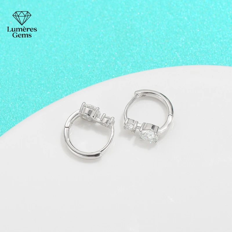 LumièRe Gems Platinum PT950 Morganite Earrings Are Petite And Shiny, Perfect For Giving As Gifts And For Girls' Daily Outfits.