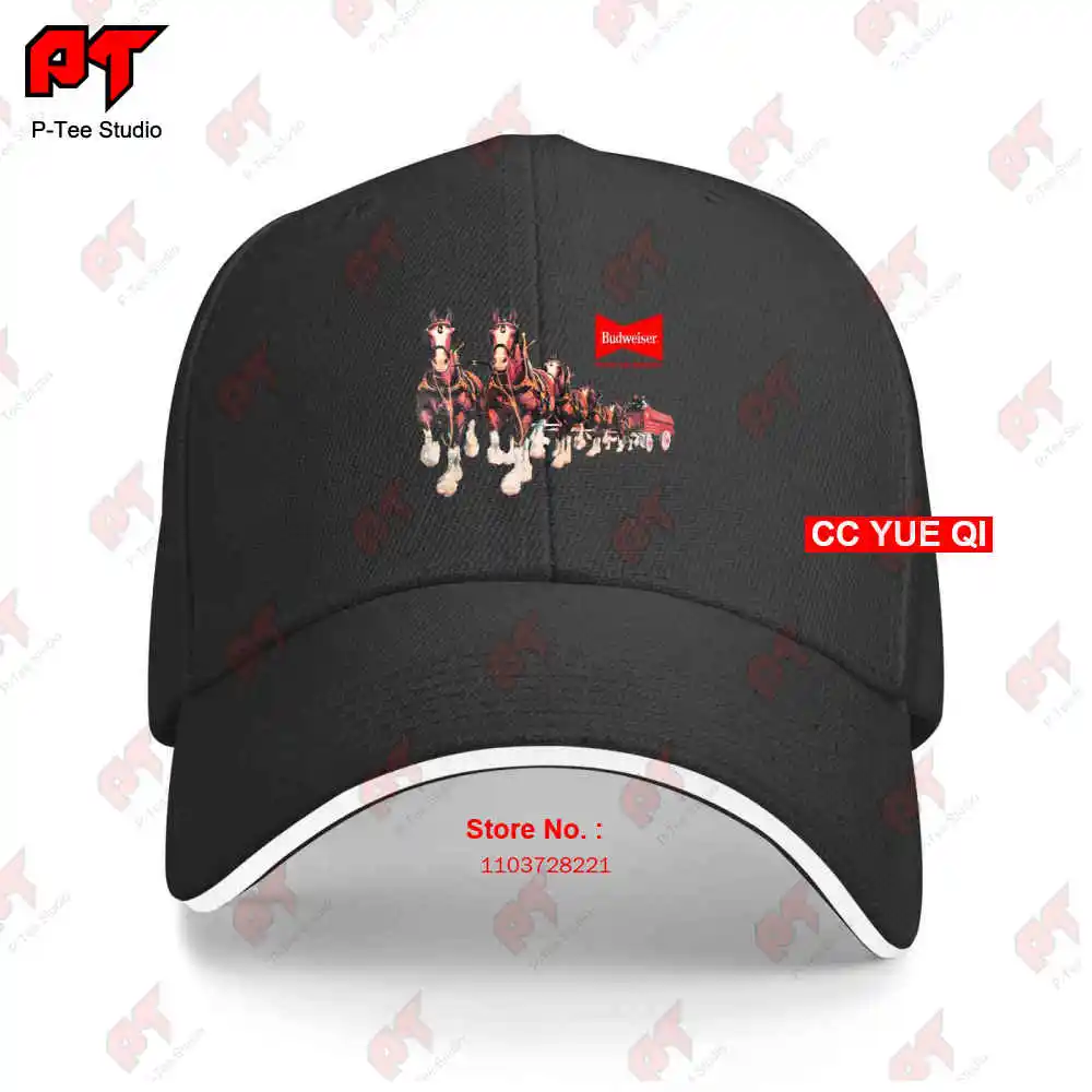 Budweiser Clydesdale Horses Vintage Look Baseball Caps Truck Cap ICXU