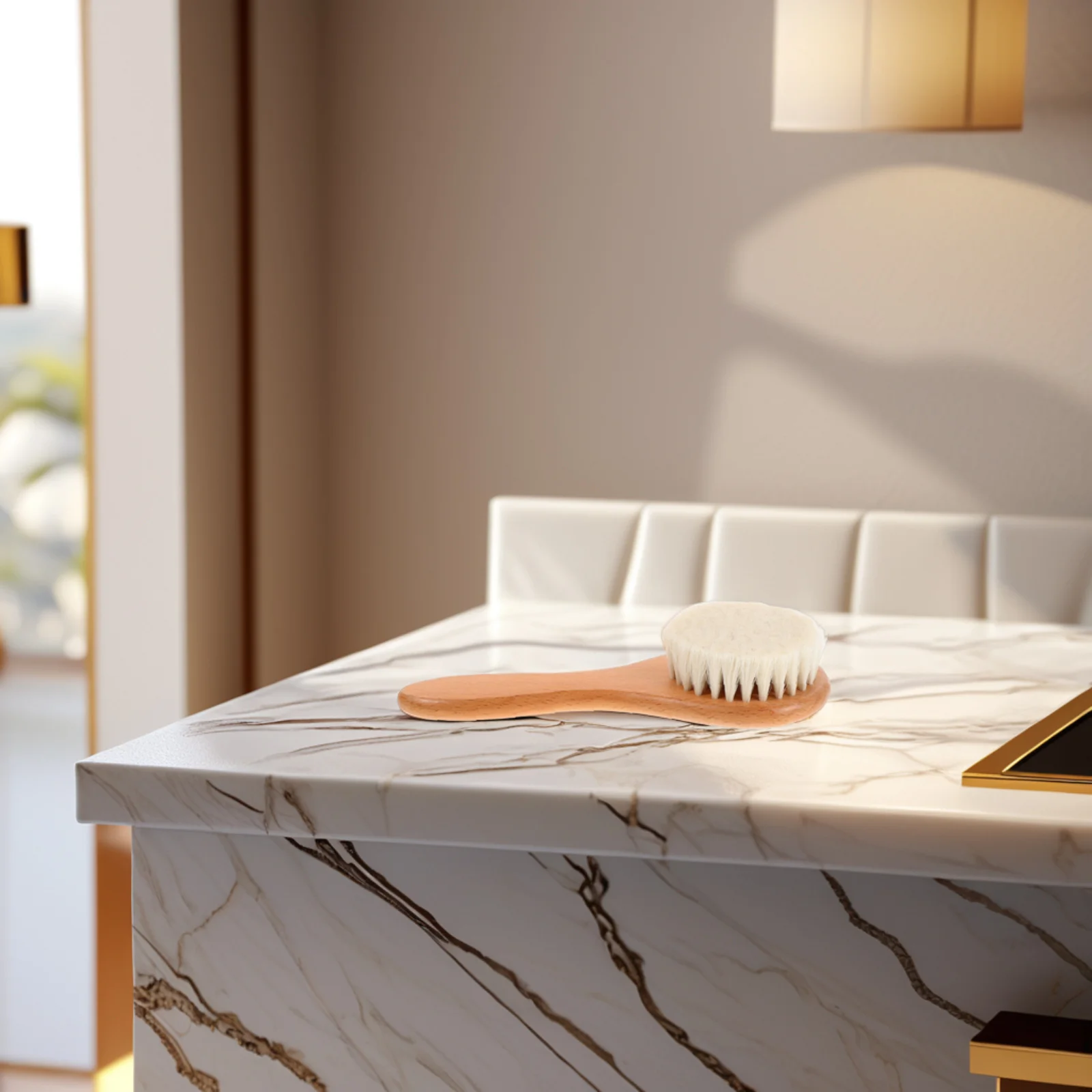 

Деревянная детская щетка для волос, мягкая шерстяная щетина, уход за кожей головы младенца, скруббер для ванны, расческа для малышей, массажер для ухода за кожей головы, щетка