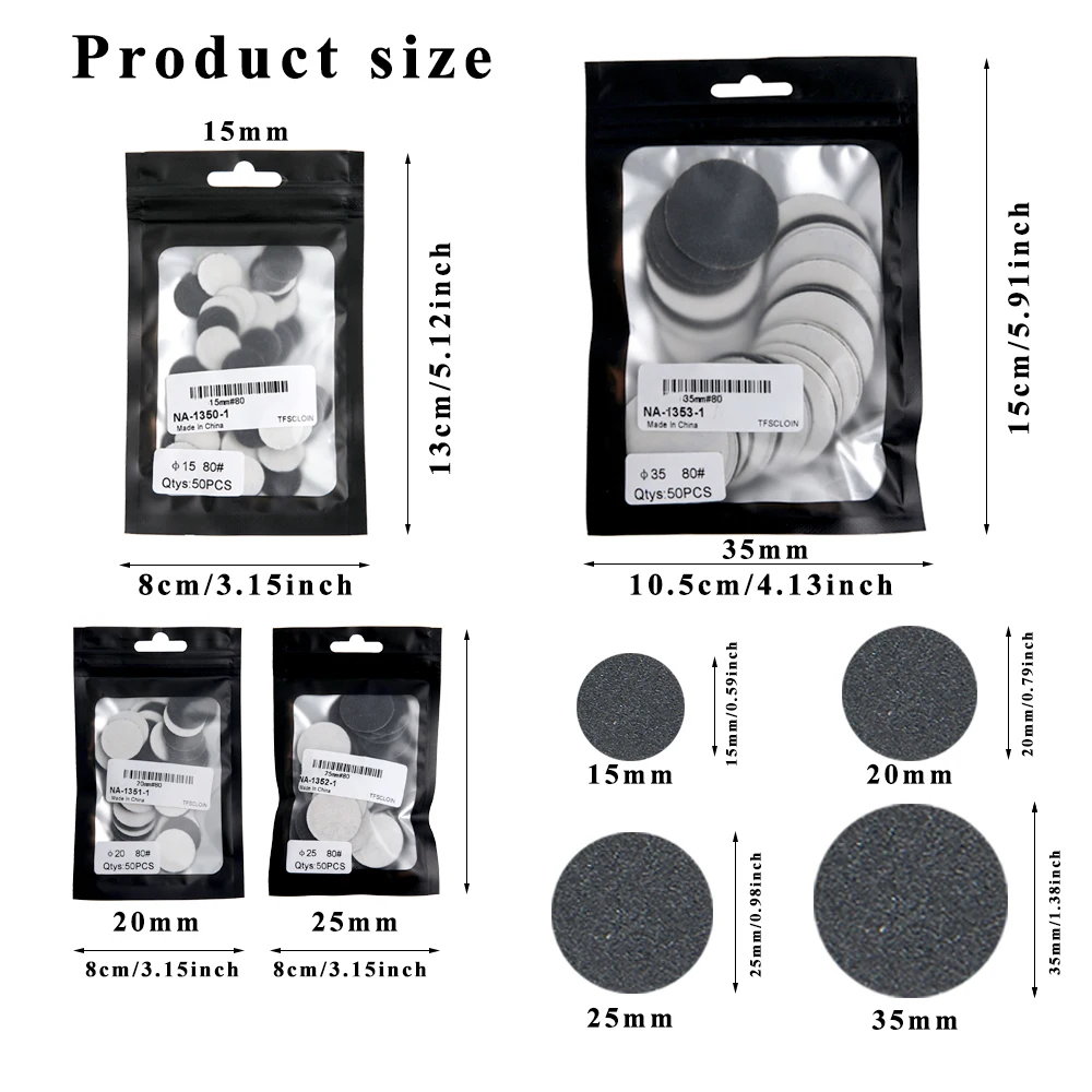 50pcs Foot Dead Skin Sandpaper Pedicure Discs Replacement Sandpaper Files For Foot File Hard Dead Skin Pedicure Tool