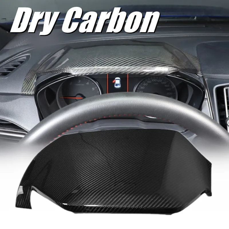 

Dry Carbon Fiber Car Dashboard Navigation Screen Upper Trim Display Screen Upper Cover For Subaru WRX Crosstrek Levorg 2022-2026