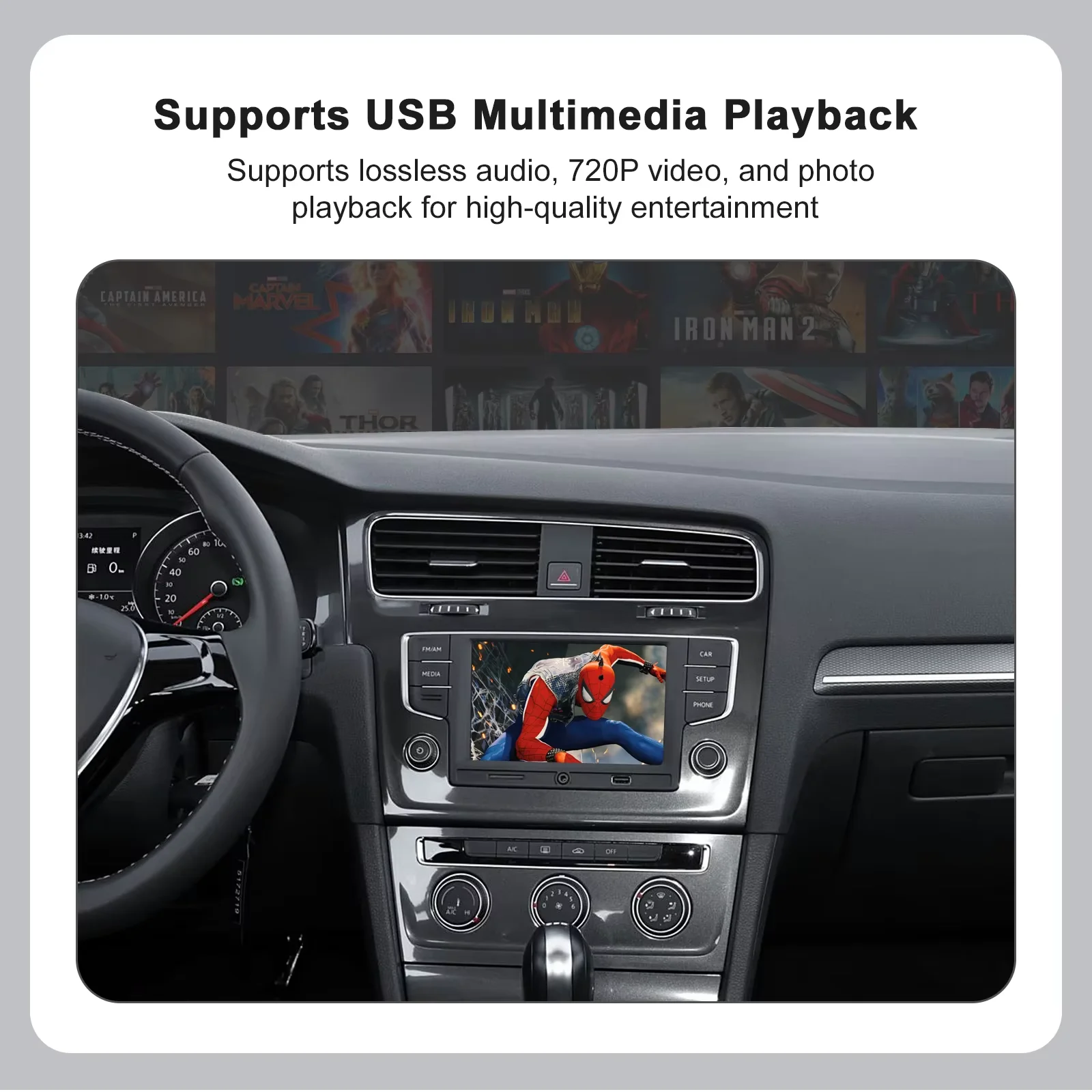 Wireless CarPlay Android Auto Decoder Box for VW SKODA SEAT MIB MIB2 Platform Golf 7 Tiguan Supports BT Navigation Mirro Link
