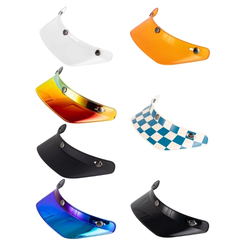 XA6H Anti Glares Sunvisor For Bike Helmets 3 Point Mounting ABS Construction