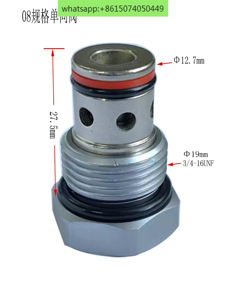 One way valve hydraulic CCV-08-20 automobile tailboard pressure maintaining valve on/off safety check valve