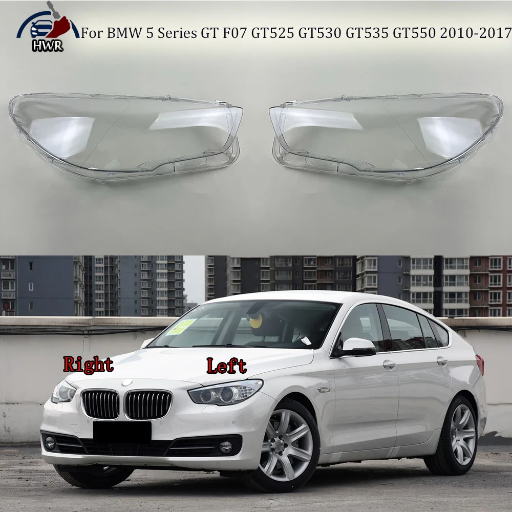 For BMW 5 Series GT F07 GT525 GT530 GT535 GT550 2010-2017 Car Front Headlight Lens Cover Auto Case Headlamp Lampshade lamp shell