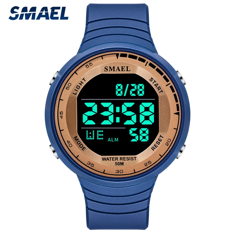 

SMAEL Top Brand Men Military Watch Waterproof Digital Sport Chronograph Alarm Clock LED Date Calendar Male Army Wristwatch