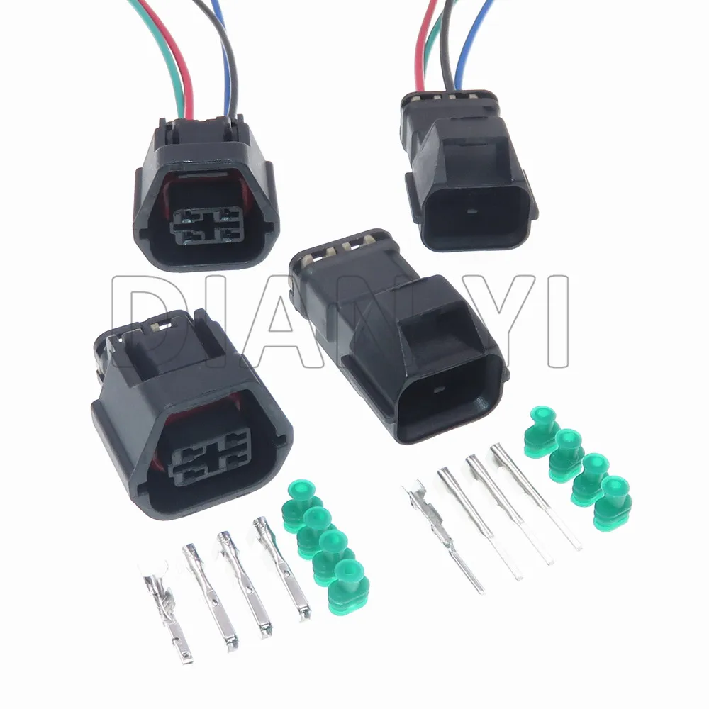 1 Set 4 Way MG641238-5 Auto Waterproof Socket Housing 0509 Series Lamp Light Connector AC Assembly For Chevrolet Cruze