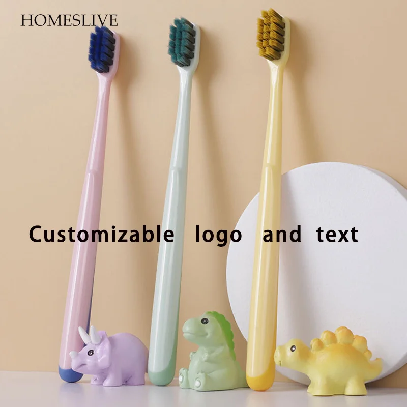 

Homeslive 50pcs Toothbrush Can Be Customized Logo Text Name Tooth Care Accessories Tooth Whitening Instrument Tongue Scrape