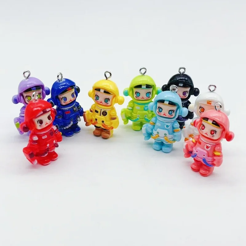 10pcs cartoon character jewelry pendants flat back resin DIY earrings necklaces bracelets jewelry making process