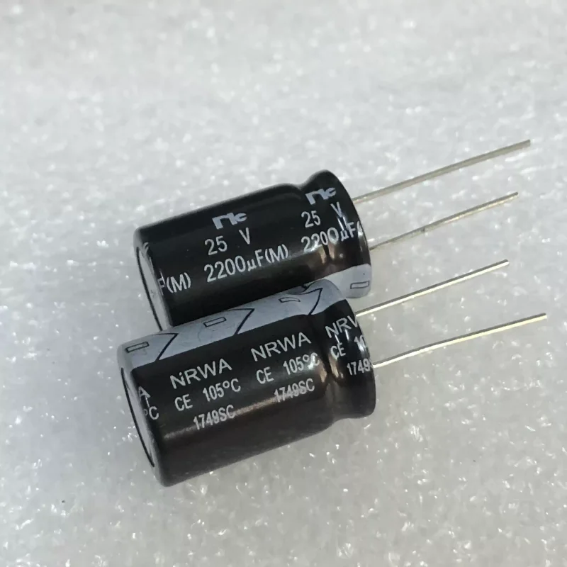 

10 шт. новая оригинальная сумка японская RIC 2200 мкФ 25 В NRWA CE 105 ° Аудио электролитический конденсатор C fever