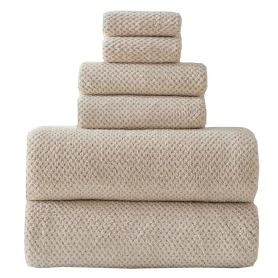 

Bath Sheets Towels for Adults, Microfiber, Beige, 40x80 Inches, Oversized, Extra Large, Luxury, Super Soft, Absorbent, Quick Dr