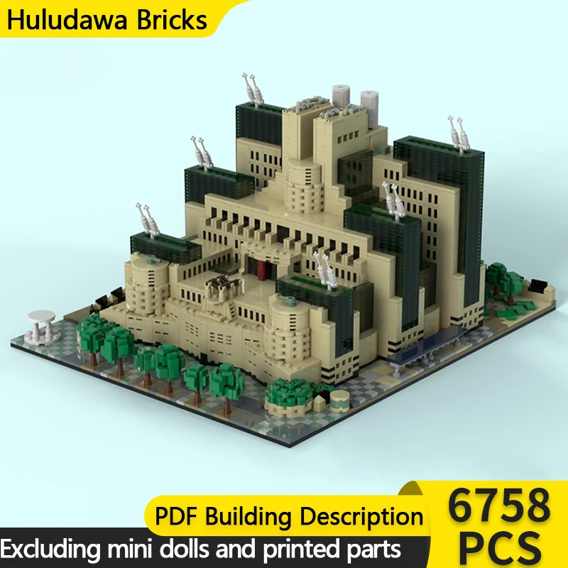 

Модель City Street View MOC, строительные кирпичи MI6, головной убор, модульная технология, детские праздничные подарки, сборный игрушечный костюм