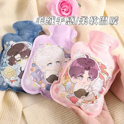 Anime Love and Deepspace Sylus Xavier Rafayel Zayne Cosplay Fluffy Hot Water Bottle Cartoon Waterlogged Warm Waters Bag Xmas