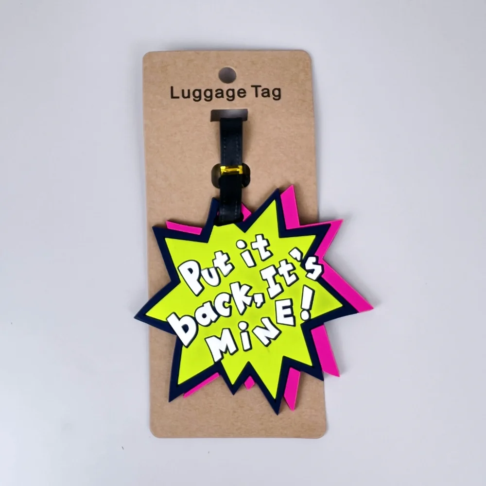 Travel Accessories “Hands Off” Luggage Travel Tag Silica Gel Suitcase ID Addres Holder Baggage Boarding Tag Portable Label