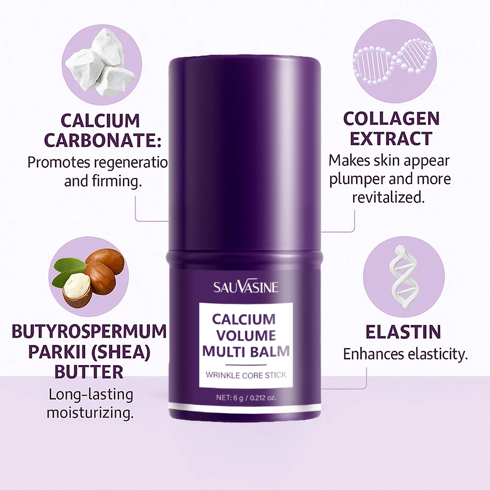 Calciumvolumen-Multi-Balsam zur Glättung feiner Linien, strafft und strafft den Augenhautstab für Unisex, hellt die Haut auf und spendet Feuchtigkeit – Detail 6