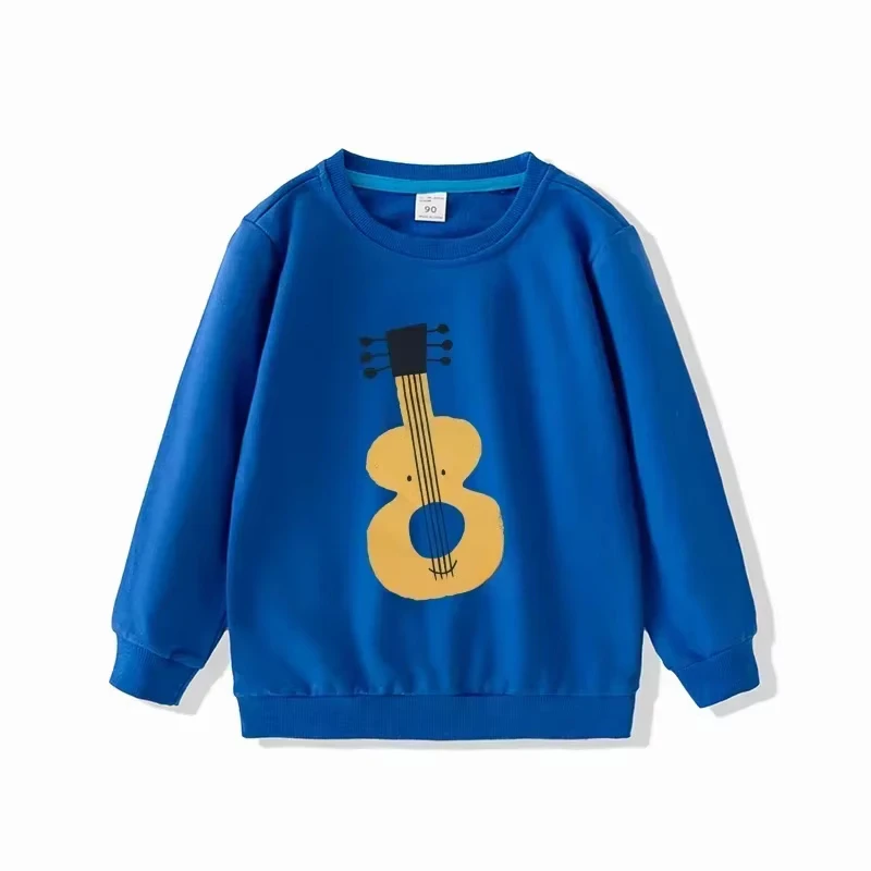 Boys Girls Sweatshrits 2024 Fashion Tops for Kids Long Sleeve Children Pullovers Cartoon Print Toddler Outerwear Baby Outfits
