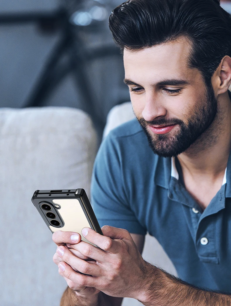 Xundd für Samsung Galaxy Z Fold 3, 4, 5, 6-fach, 7, faltbare Hülle, Airbag, Anti-Drop-Kamera, schützt Acryl- und TPU-Abdeckung – Detail 3