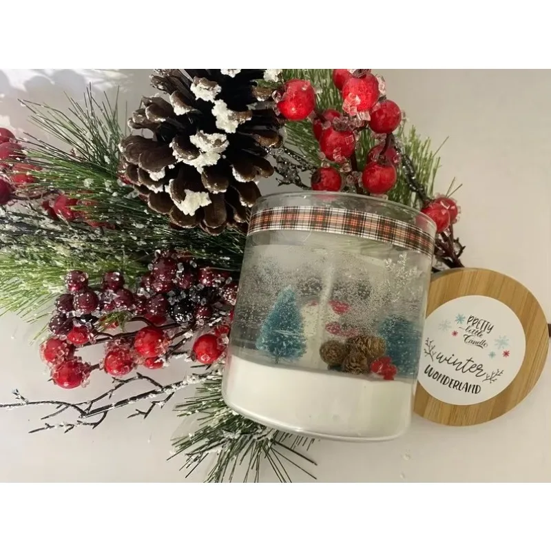 Winter wonderland Christmas Gel Candle Christmas scenery