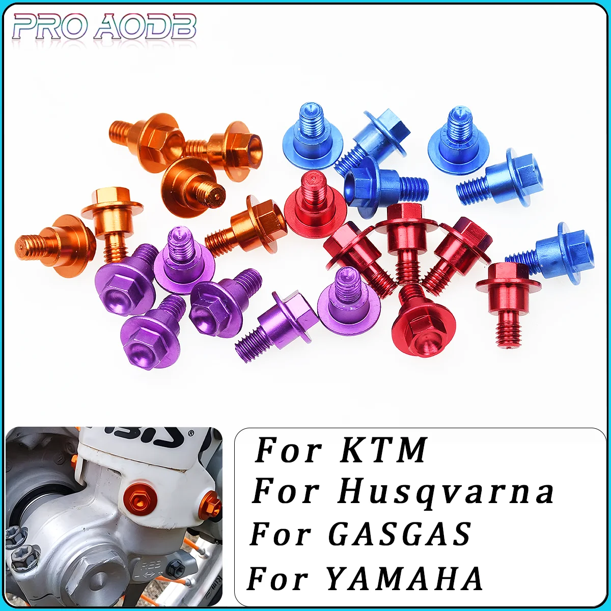 

Motorcycle Front Fork Guard Bolt Screw For KTM SX SXF XC XCF EXC EXCF XCW XCFW YAMAHA YZ65 85 125 250 250F 450F WR250F WR450F