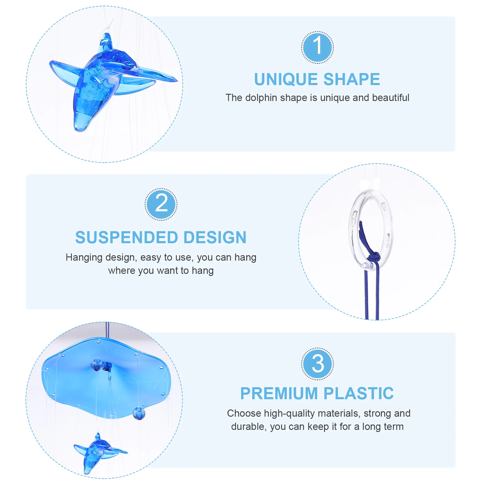 

2pcs Aluminum Tube Wind Chimes Blue Purple Home Decorative Wind Bell For Garden Outdoor Indoor Use Durable Weather Indicator