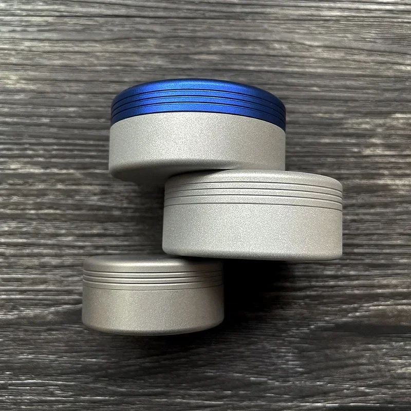 Titanium aluminum alloy EDC portable waterproof storage box  waterproof container health pill bottle