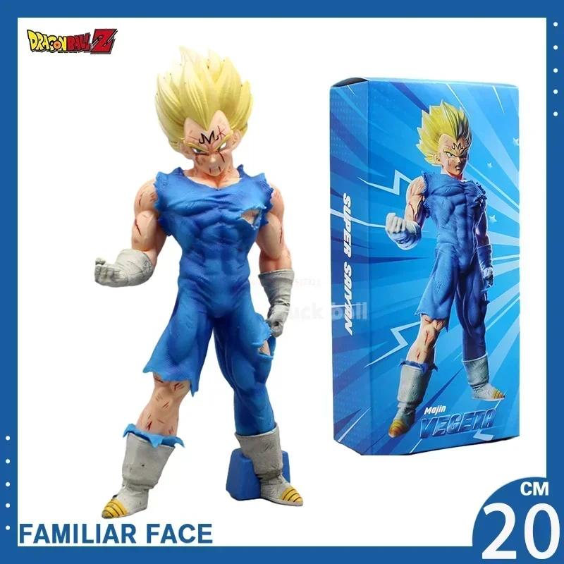 Figura de Anime de Dragon Ball Vegeta, figura de Super Saiyan Vegeta, estatua de PVC, modelo de muñeca, juguetes de adorno de escritorio coleccionables, 20cm