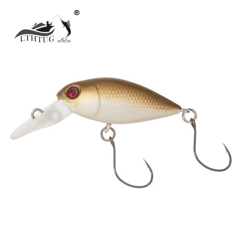 Señuelos de pesca de campo de gestión LTHTUG MOCA DR Crankbait 30mm 2,4g cebo Artificial duro de hundimiento lento para trucha de área