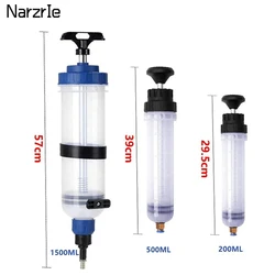 Car Oil Fluid Extractor Filling Syringe Bottle Transfer Hand Pump Tools 200/500/1500ML Manual Oil Fluid Pump