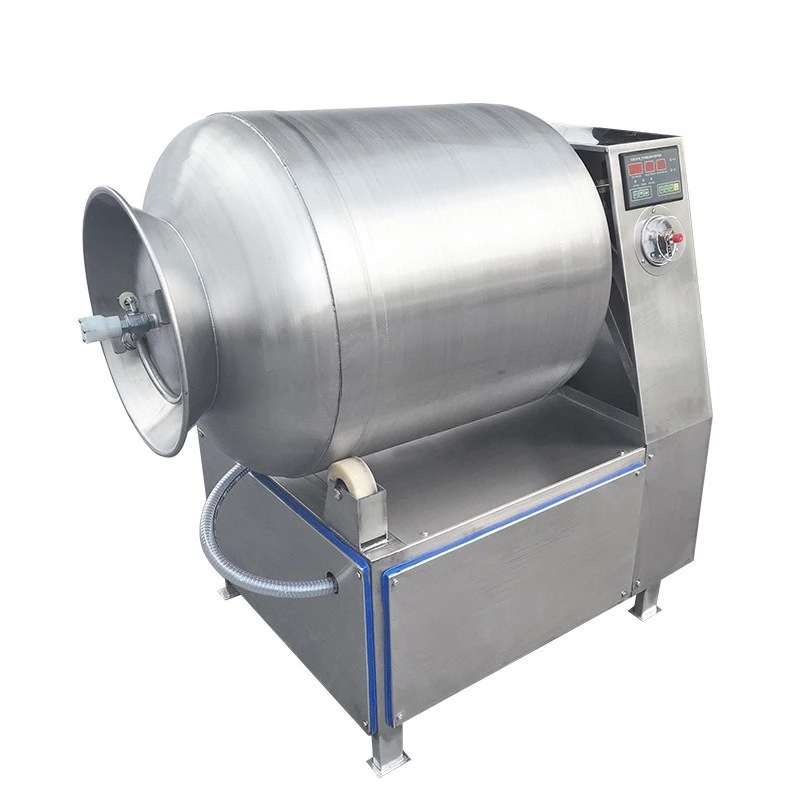 Automatic large stainless steel vacuum tumbler meat products food curing machine