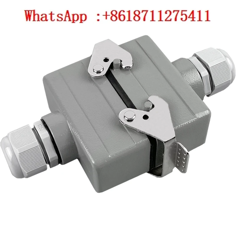 Rectangular Heavy Duty Connector HE-4/6/10/16/20/24/32/48 Pin Butt Waterproof Aviation Plug Holder