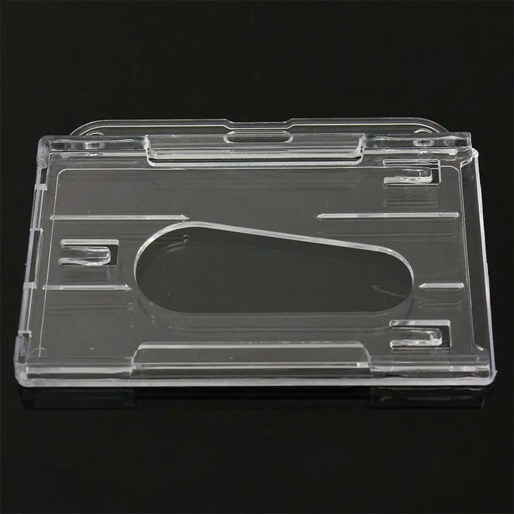 

Horizontal Durable Pass Badge Clear Transparent Plastic Enclosed Oyster Case Cover Card Holder