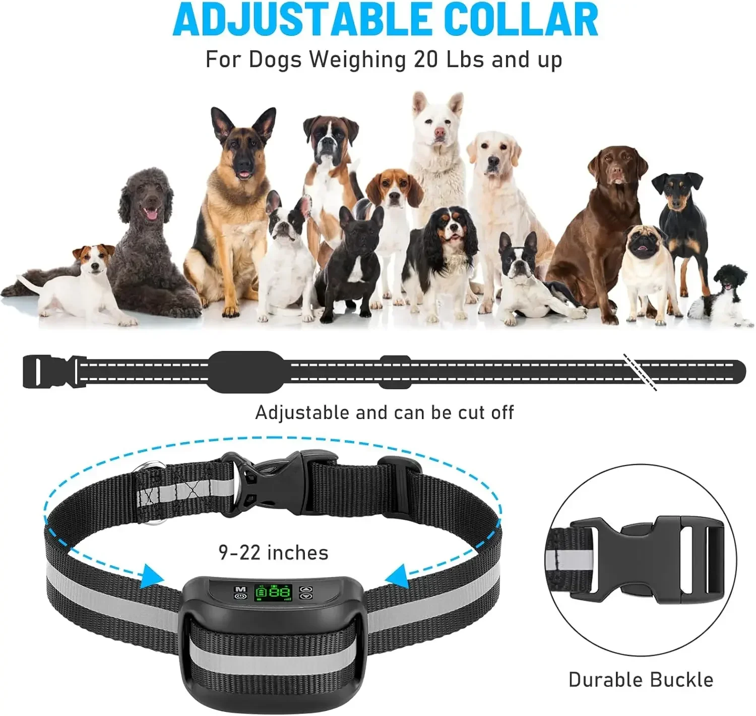Anti Runaway New 2 in 1 GPS Wireless Dog Fence with Remote, Pet Dog Wireless Electric GPS Boundary Fence Containment System