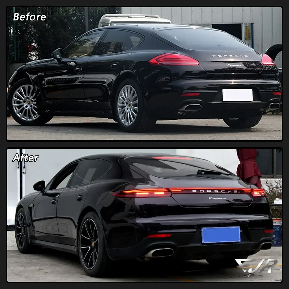 For Porsche Panamera 970.2 2014-2016 Through Tail Lights Kit Modified LED Rear Trunk Taillight Car Lamp Accessory Upgrade