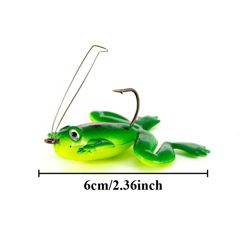 Rana de Silicona para Black Bass – Señuelo Blando 6cm - imagen 3